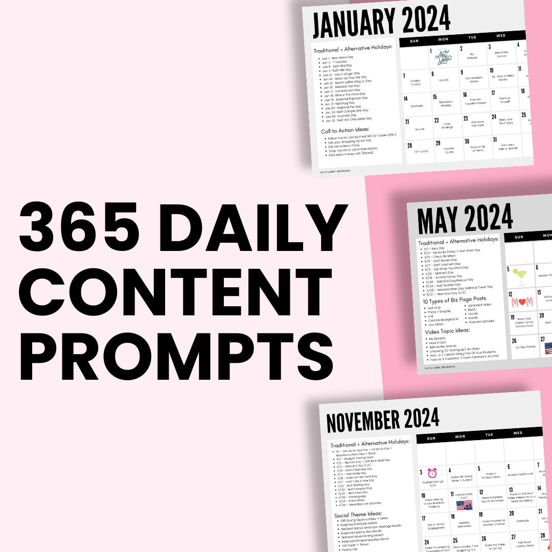 12 Month Content Plan for Social Sellers