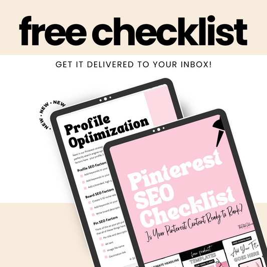 FREE- Pinterest SEO Checklist