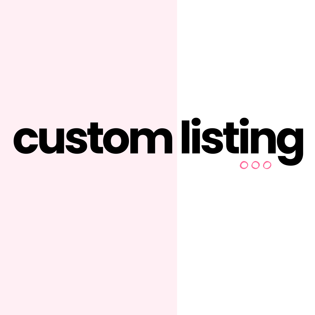 Custom Listing for T.J.