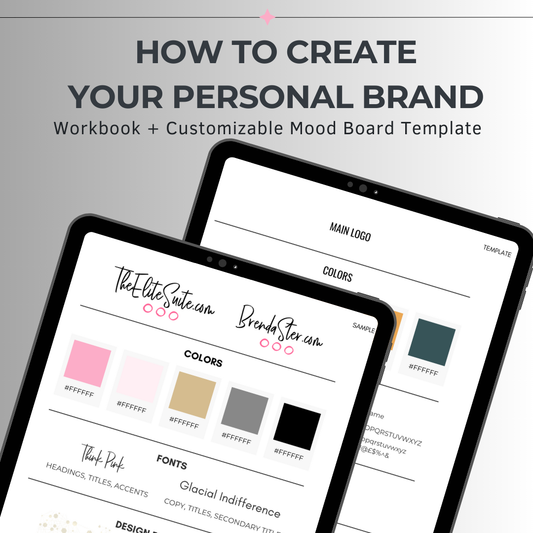 How to Create Your Personal Brand: Workbook + Customizable Mood Board Template