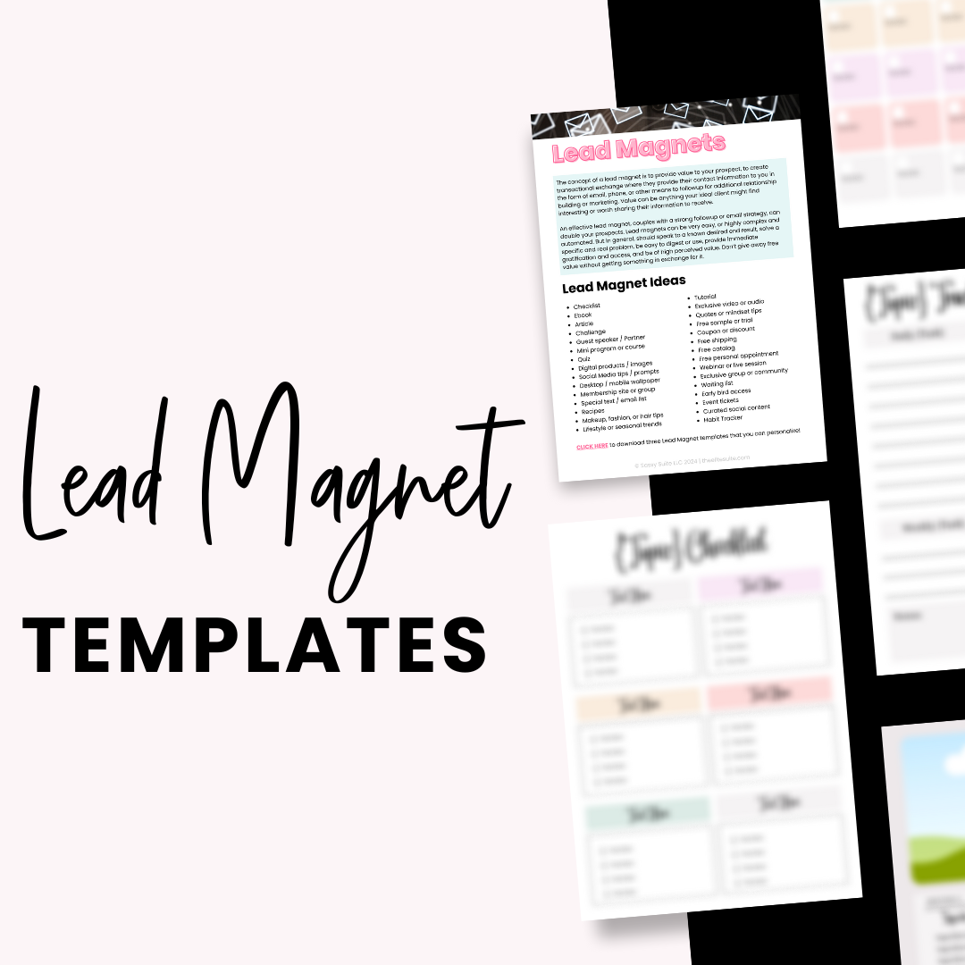 Customizable Lead Magnet Templates