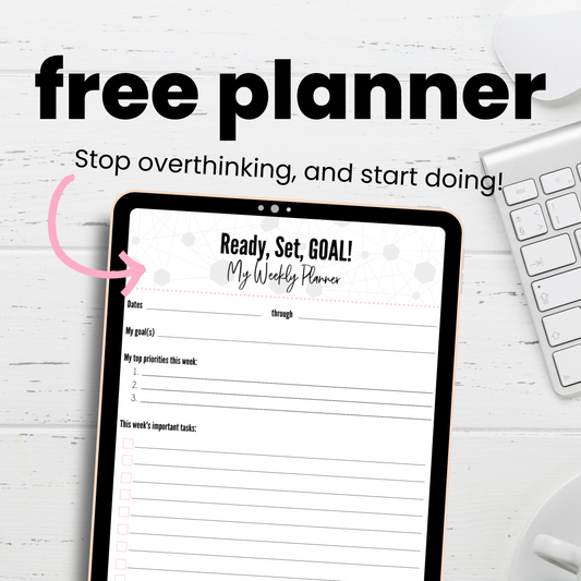 FREE - Ready Set GOAL: Weekly Task Tracker