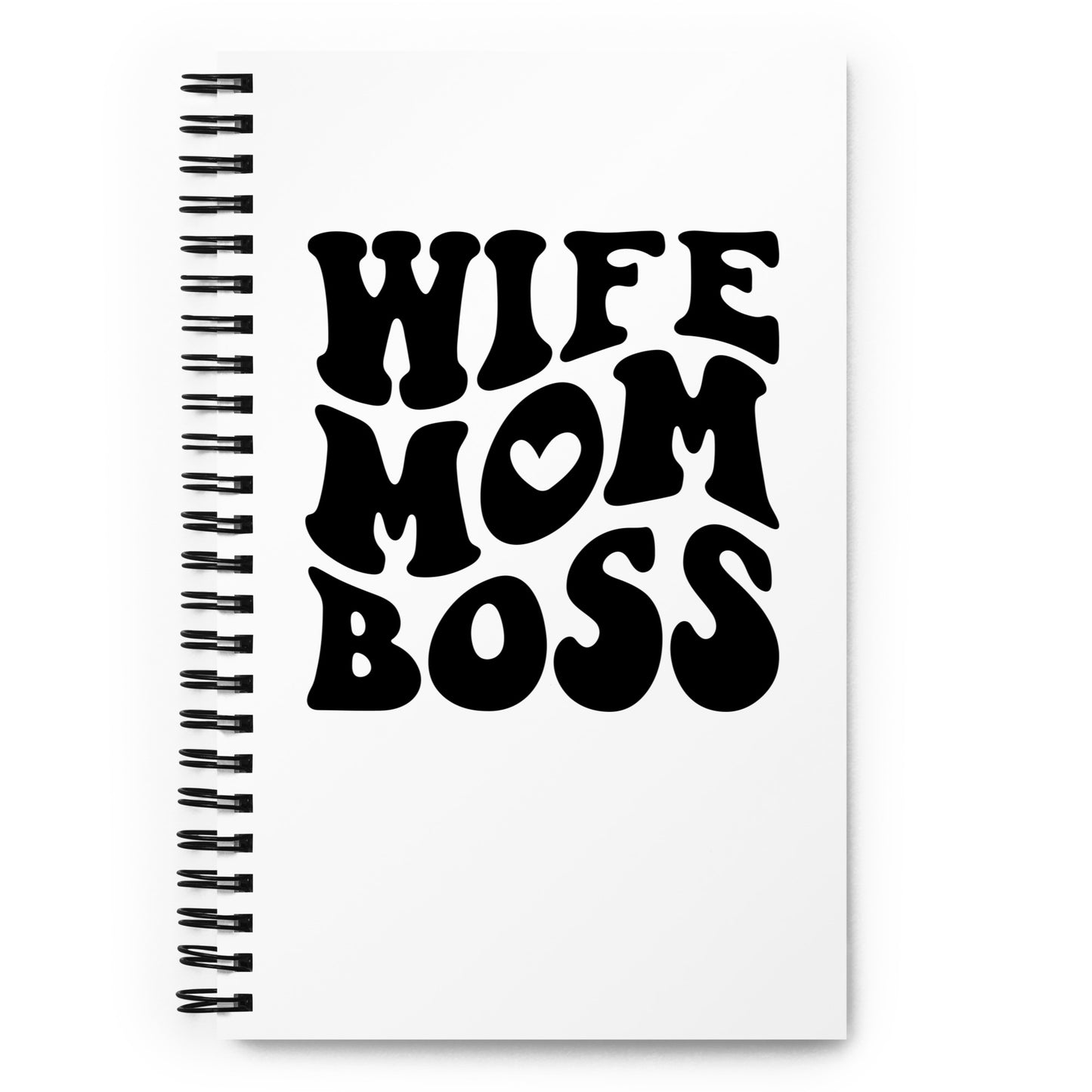 WIFE MOM BOSS - Spiral notebook