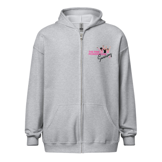 PINK POWERHOUSE SURVIVORS - Unisex heavy blend zip hoodie