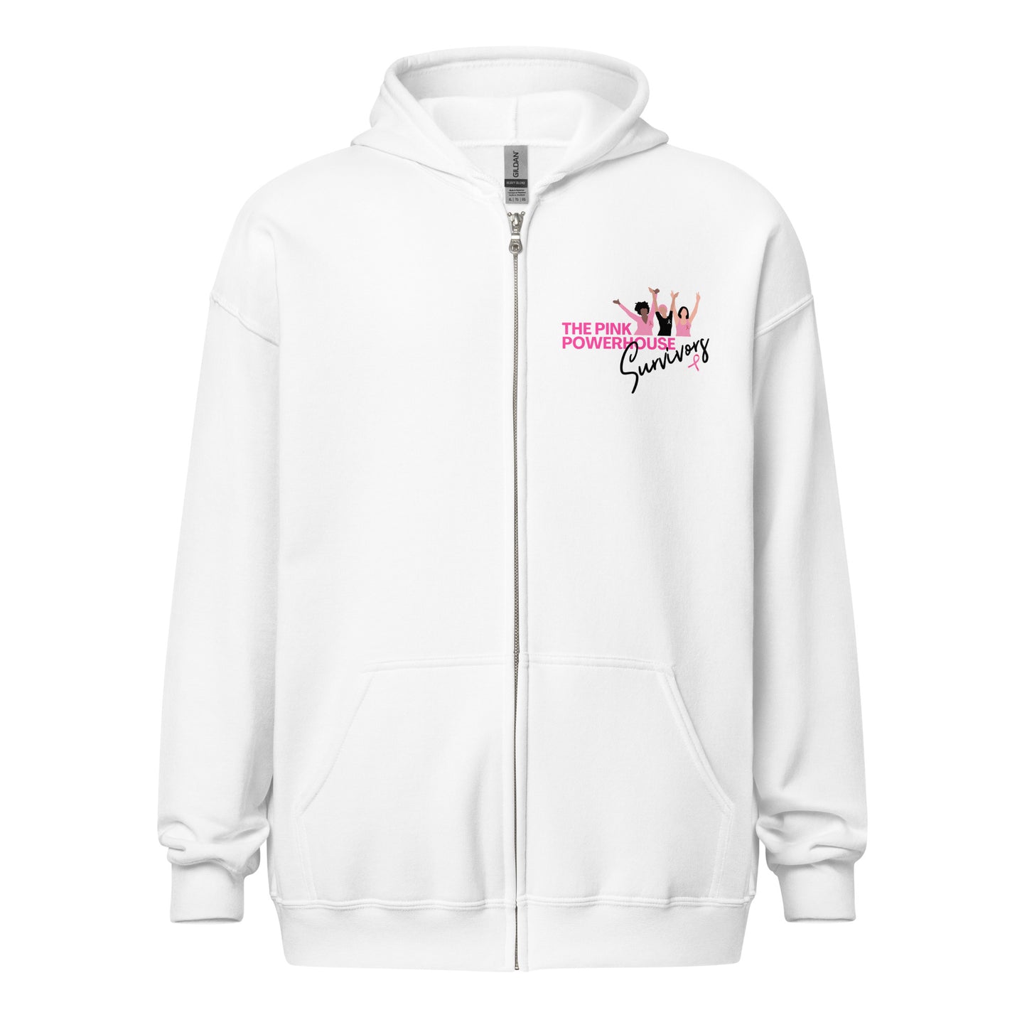 PINK POWERHOUSE SURVIVORS - Unisex heavy blend zip hoodie